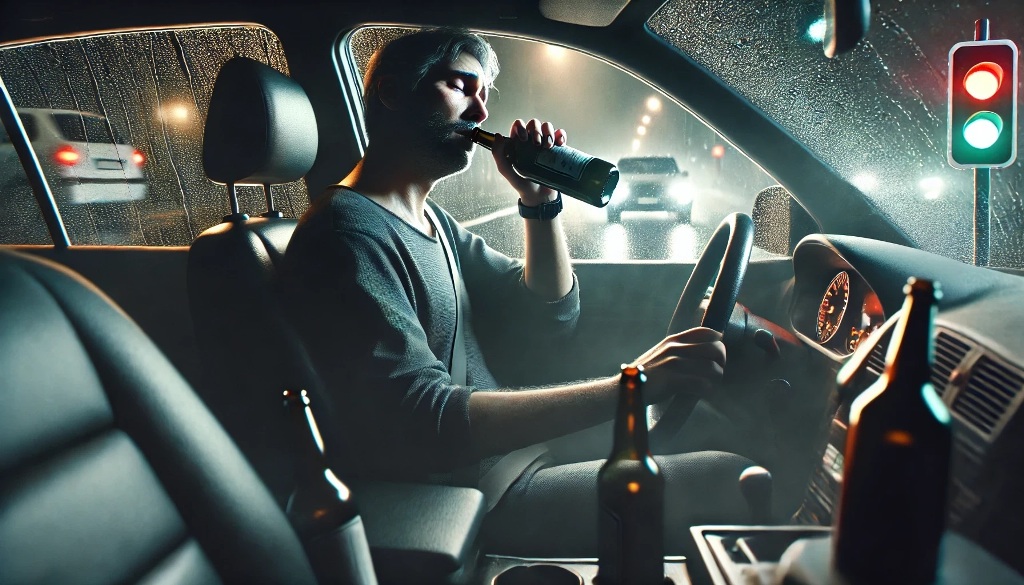 AlkoholisaniVozacIlustracija