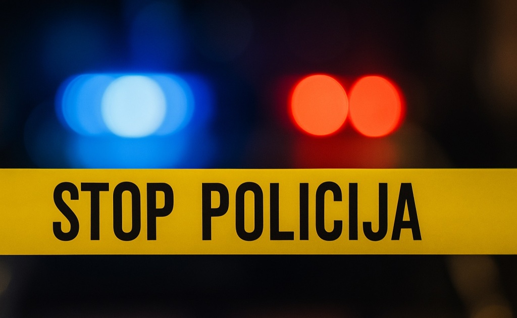 Stop Policija Ilustracija
