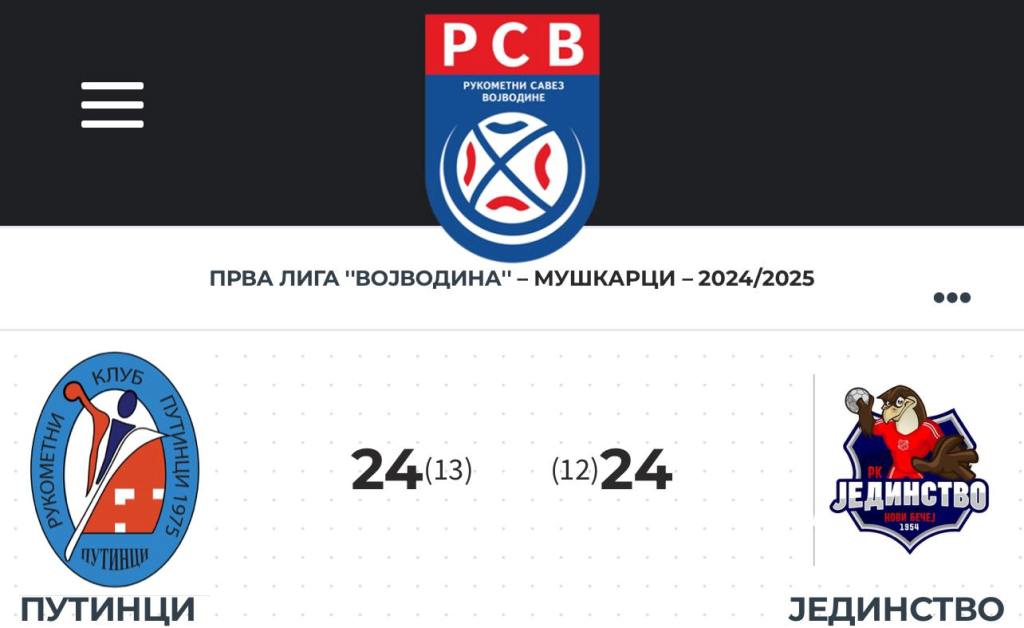 RK Jedinstvo 13 april