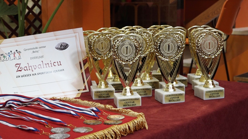 Sportske igre Gerontoloski Becej 2025 Pehari