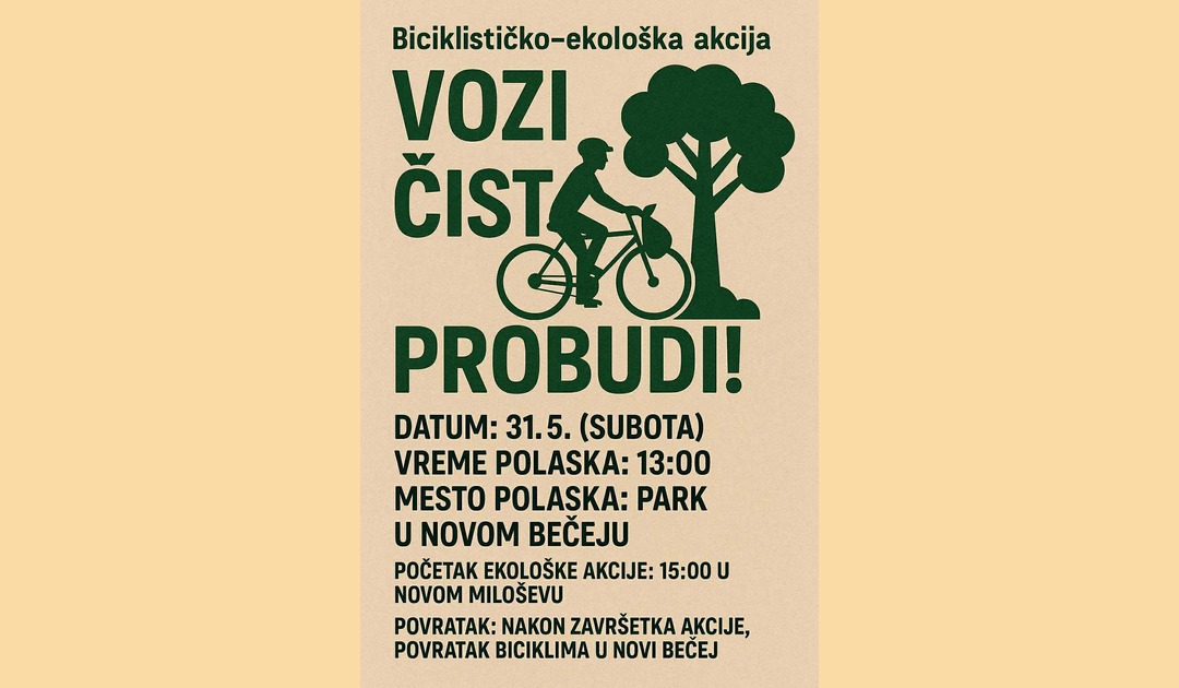 Voznja Bicikli Milosevo maj 1